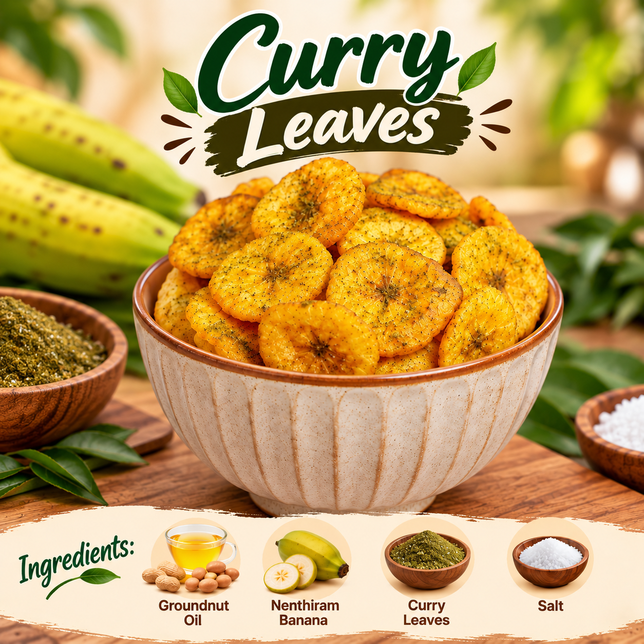 Curry Leaves Banana Chips